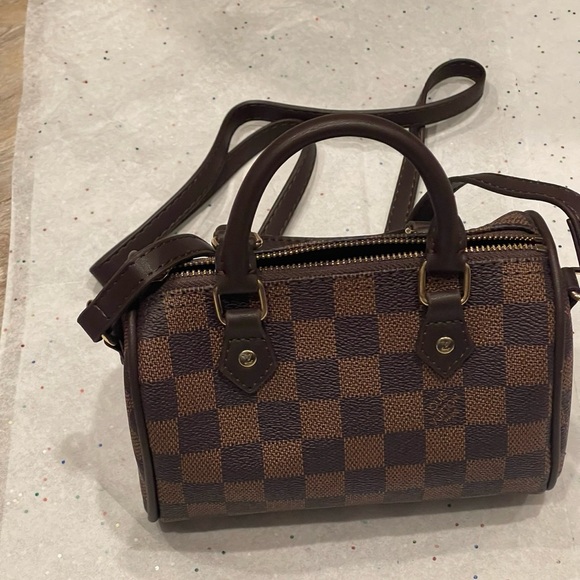 Brown Checkered Crossbody Fashion Bag,Gorgeous! - Picture 4 of 5